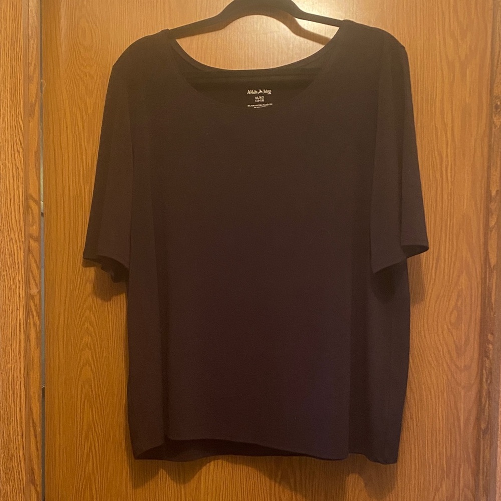White Stag Black Short Sleeve Top